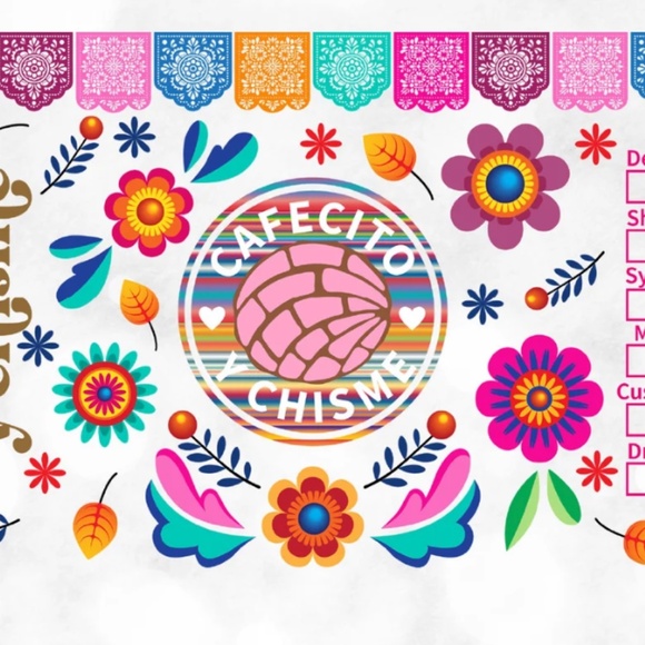 COFFEE AND MEX SWEET BREAD TUMBLER DESIGNS - Picture 1 of 16